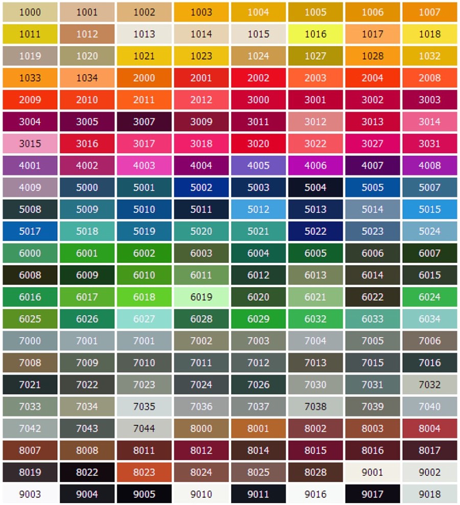Vzorník barev
